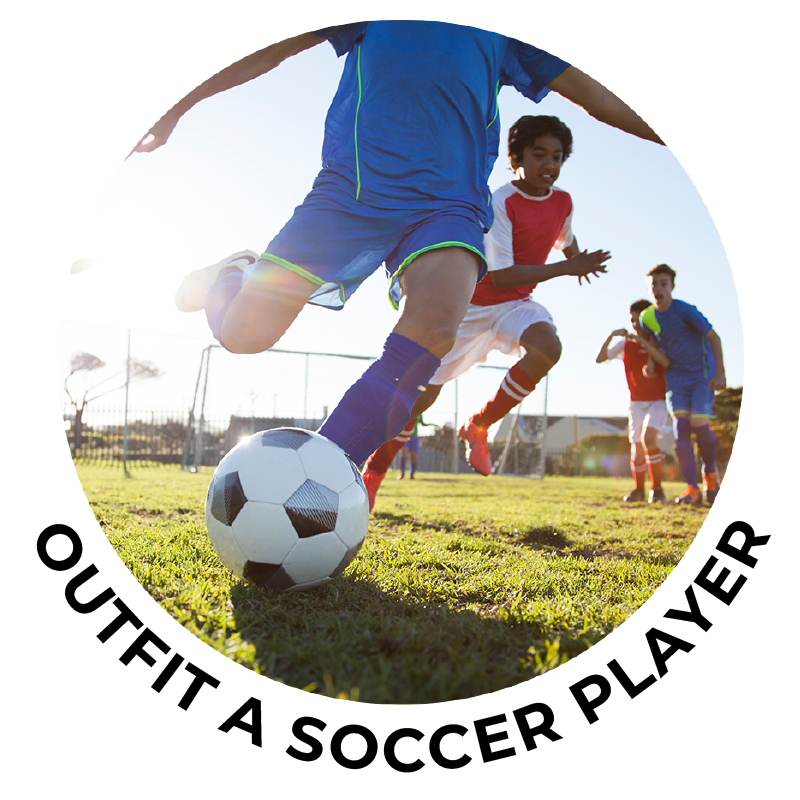 Outfit a Soccer Player funding option tile