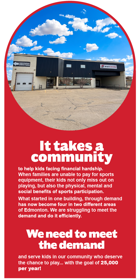It takes a community to help kids facing financial hardship. We need to meet the demand and serve kids in our community, with a goal of 25,000 per year.